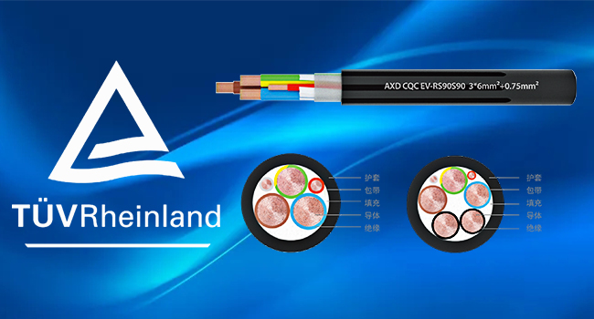 AXD 訊道新能源電動汽車AC充電線纜喜獲國際TUV認證